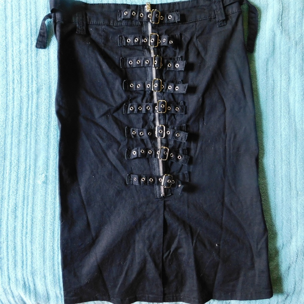 Brand New Tripp Gothic Buckled Pencil Skirt